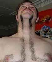 Structured facial hair