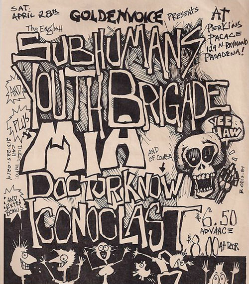 Subhumans, Youth Brigade, Dr. Know