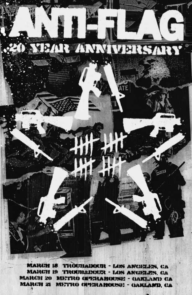 Anti-Flag 20 Year Anniversary tour dates