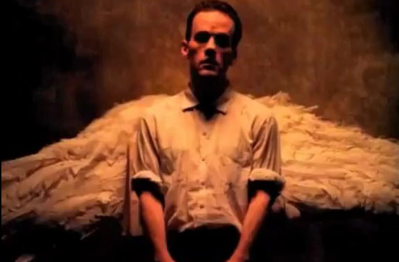 Michael Stipe in the "Losing My Religion" video by REM