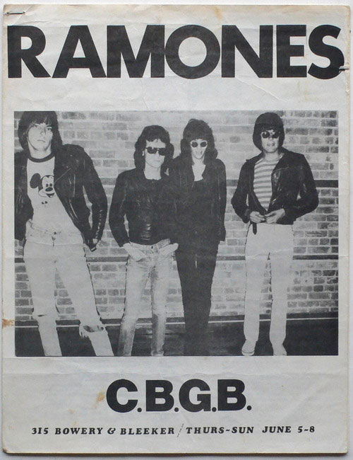 Ramones at CBGB, 1975