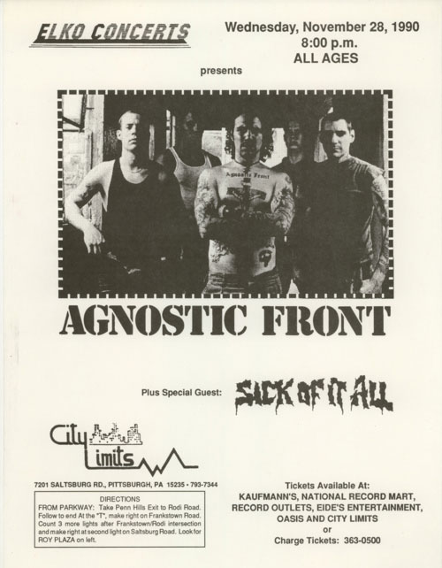 Agnostic Front, Sick of It All, 1990 
