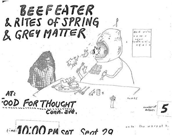 Beefeater, Grey Matter, Rites of Spring, 1985 