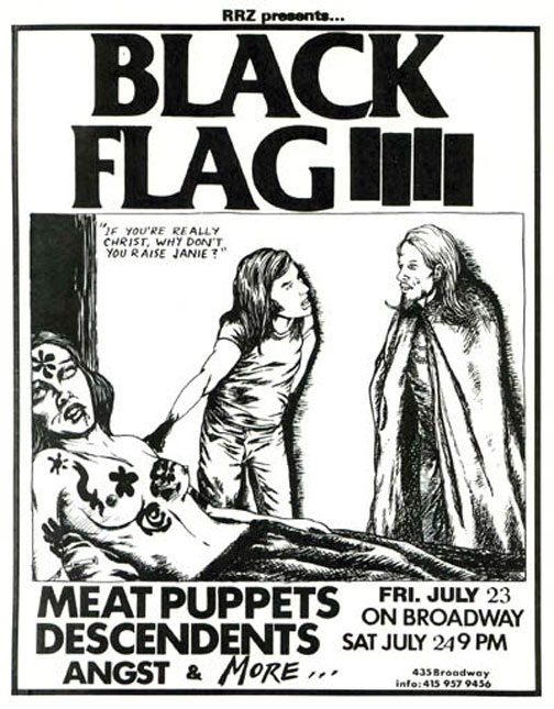 Black Flag, Descendents, Meat Puppets, 1982 