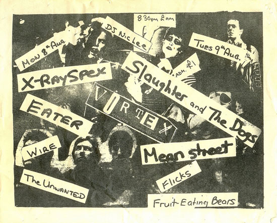 X-Ray Spex, Wire, Slaughter and the Dogs, and more, 1977