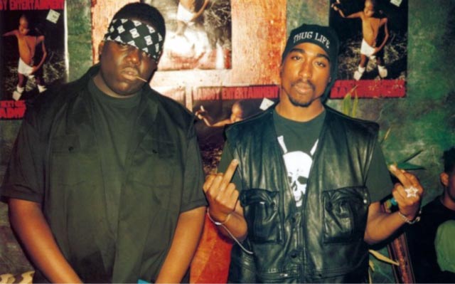 The Notorious BIG and 2Pac