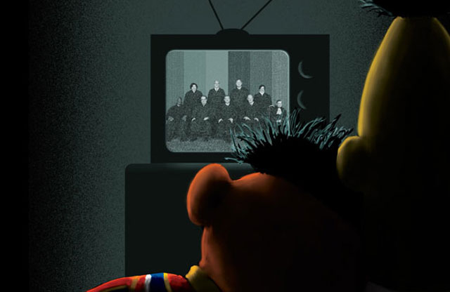 Bert & Ernie on the cover of "The New Yorker"