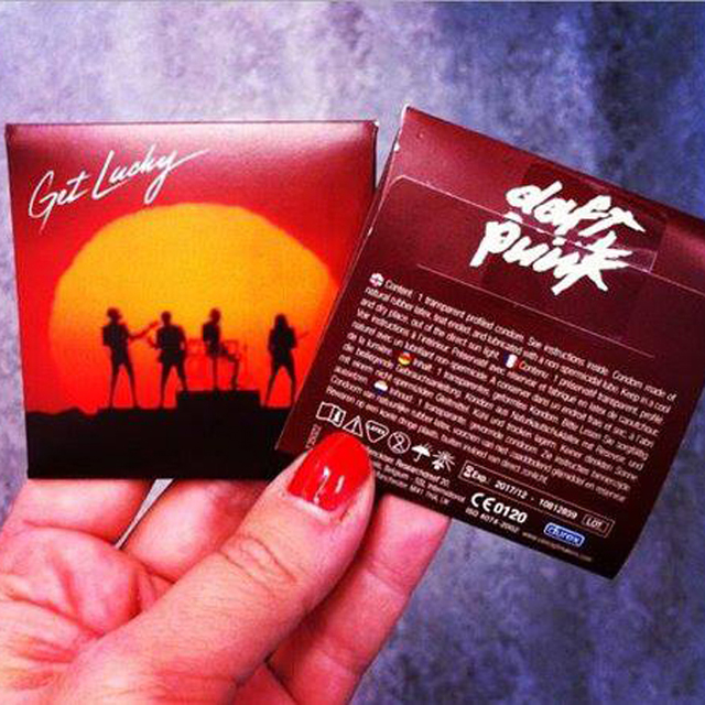 Daft Punk "Get Lucky" condoms