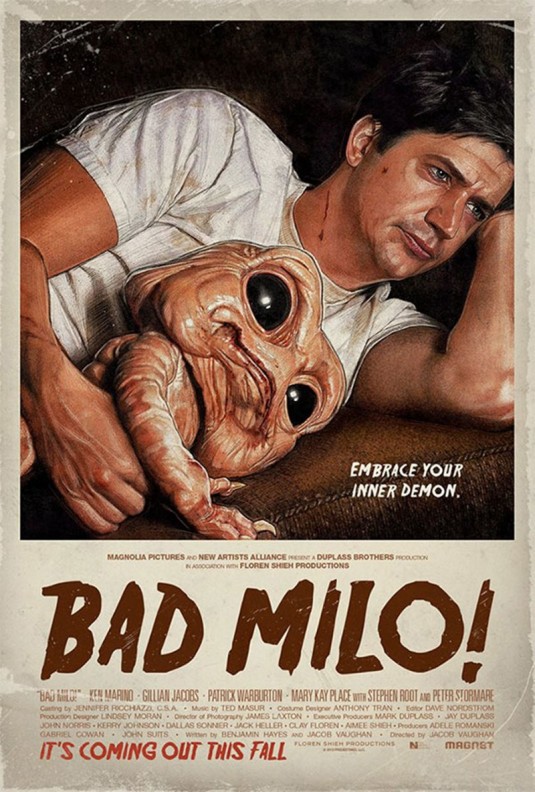 "Bad Milo" starring Ken Marino movie poster