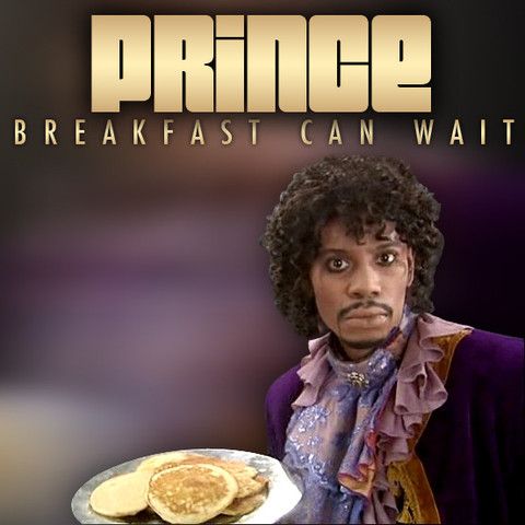 Prince "Breakfast Can Wait" cover art featuring Dave Chappelle