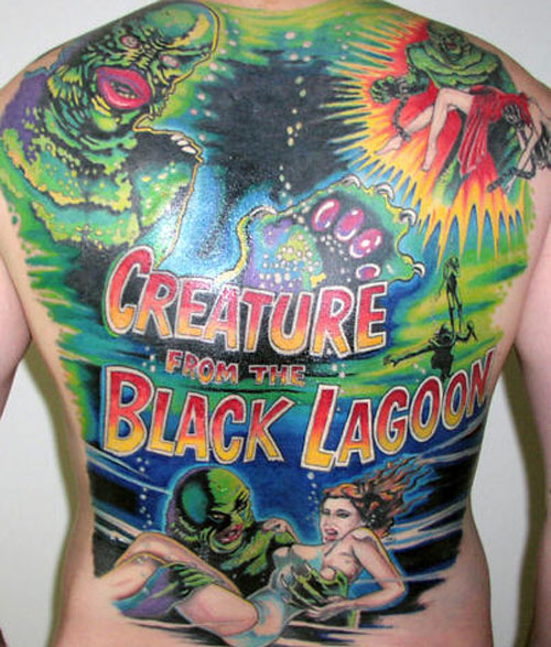 "Creature From the Black Lagoon" tattoo