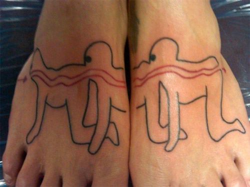 "The Human Centipede" tattoo