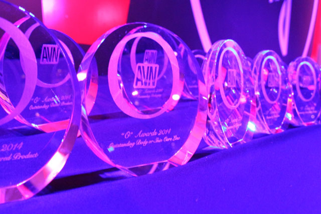The coveted "O" Awards trophies
