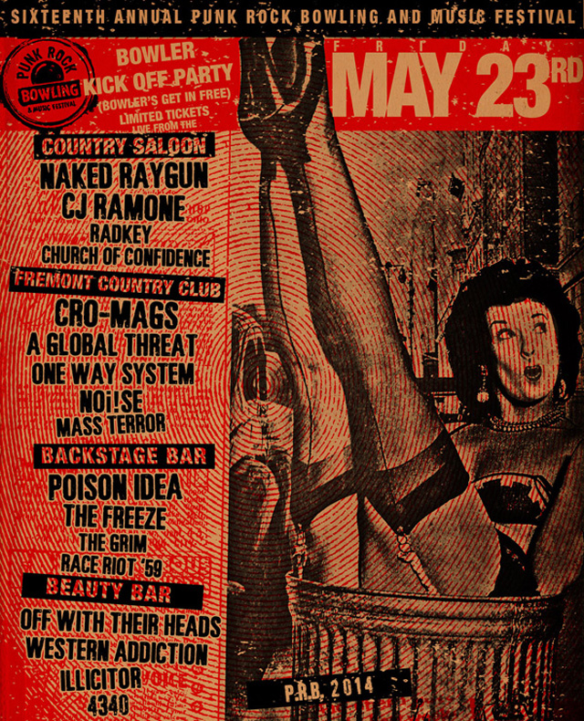 Punk Rock Bowling 2014 Club Shows for May 23rd