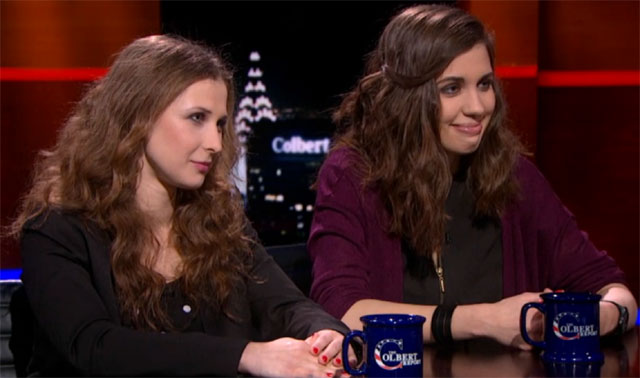 Pussy Riot on "The Colbert Report"