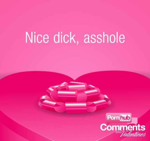 Pornhub Comments on Valentine's Day Cards