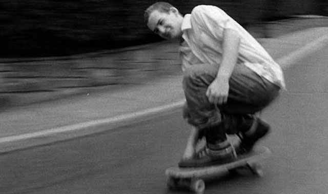 Ian MacKaye skating