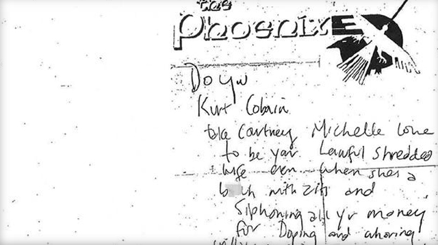 Kurt Cobain's other suicide note