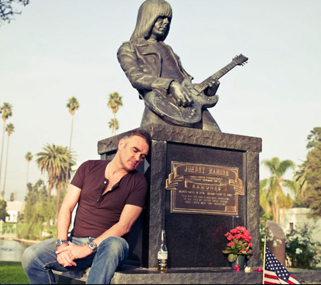 Morrissey with his good friend Johnny Ramone