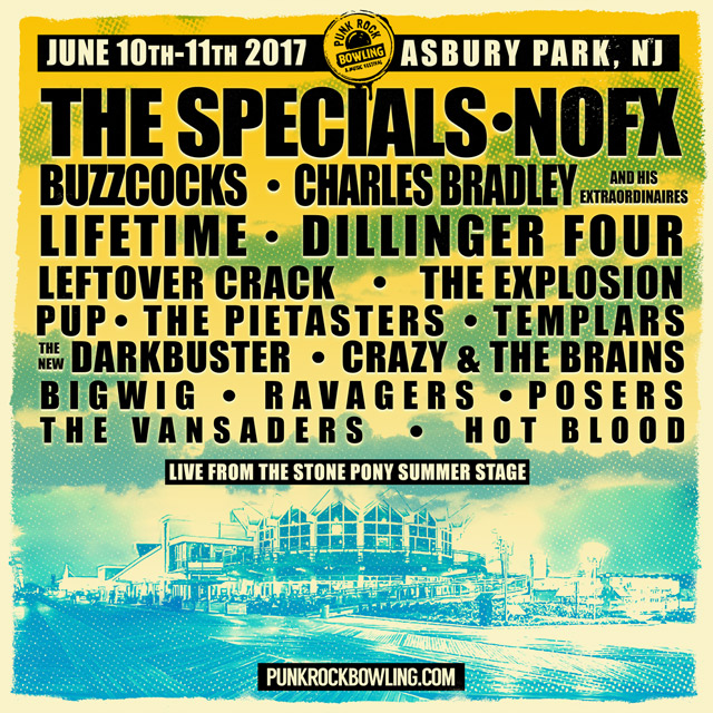 Punk Rock Bowling 2017 Asbury Park, New Jersey lineup