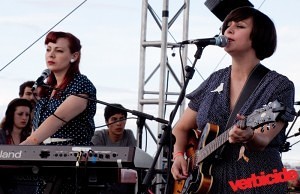 Camera Obscura play the Honda Bigfoot stage at the 2010 Sasquatch festival in George, Washington.
