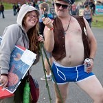 Concert goers at the 2010 Sasquatch festival.