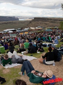 Concert goers at the 2010 Sasquatch festival.
