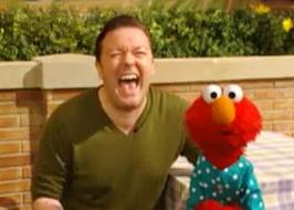 Ricky Gervais…and Elmo