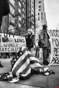 OWS Protest at Bloomberg's house