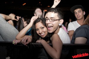 Steve Aoki fans at The Paramount