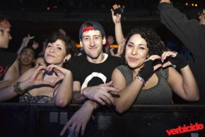 Steve Aoki fans at The Paramount