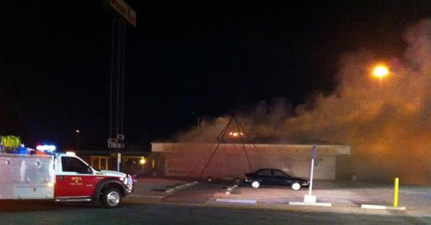 Wounded Knee Museum fire (from Wounded Knee Museum Facebook page)