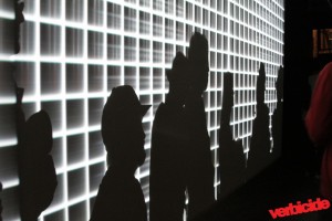 Light wall at the Raster-Noton Showcase