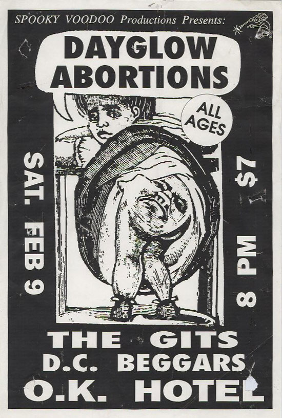 Dayglow Abortions, The Gits, 1990 