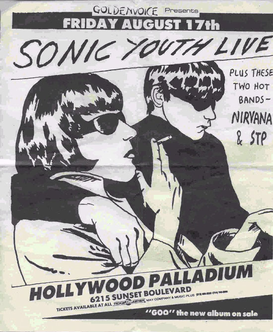 Sonic Youth, Nirvana, STP 1990 