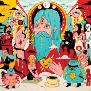 Father John Misty - Fear Fun: One of my favorite jobs I've had to date. It's a perfect storm. Great record, great label, great artist. He was very supportive and easy going. I think it took me a total of 5 days to bang this out. I didn't do any sketches, I just sat down and went for it. The vibe was right and this is what came out. I listened to the album a lot while painting. Every character in it is a reference to a lyric of a song.