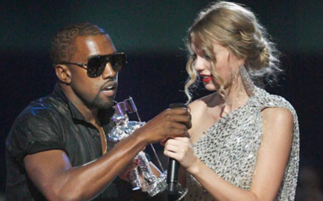 Kanye West takes Taylor Swift's moon man