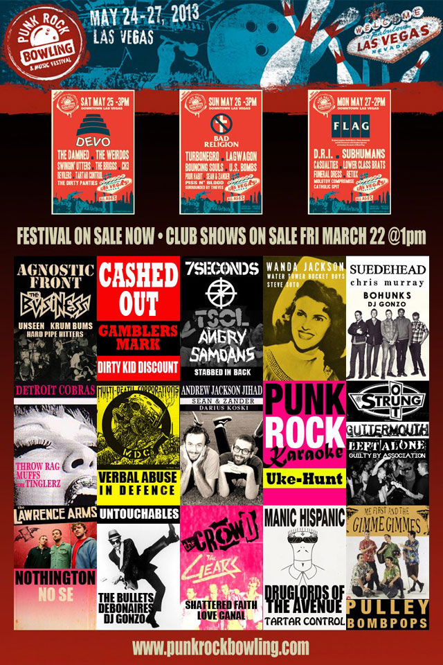 Punk Rock Bowling 2013 club shows