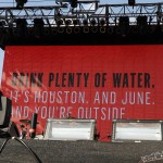 Festival organizers remind folks to hydrate.
