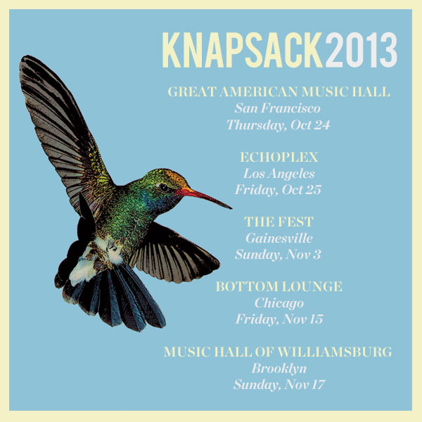 Knapsack 2013 tour dates