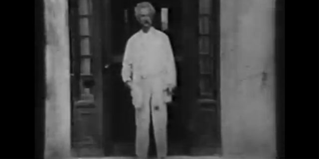 Mark Twain video footage, 1909