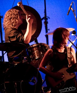 House of Thee UnHoly Band - Mike Stone drummer, Kathy Moore guitar