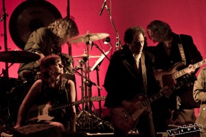 Mike Stone drummer, Kathy Moore & Darren Loucas on guitar, Andy Stoller bass