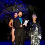 Grant Philipo accepting a Sassy Lassy Award