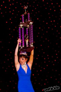 Midnite Martini being crowed Reigning Queen of Burlesque