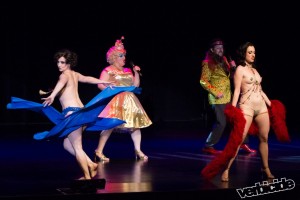 Hosts Jonny Porkpie and Blanche Debris with Indigo Blue and Mich